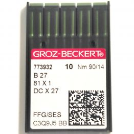 Иглы швейные для промышленных оверлоков Groz-Beckert DCx27, FFG/SES №90