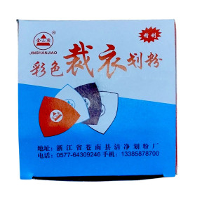Кравецька крейда трикутна кольорова JINSHANJIAO (48 шт/упаковка) (7438)