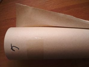 Папір крафт в рулоні для упаковки, лекал, викрійки (5 кг) 70 г / кв.м. х 1050 мм