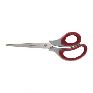 Ножиці Axent Duoton Soft 6102-06-A, 21 см, прогумовані ручки, сіро-червоні