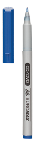 Маркер водостійкий тонкопишучі JOBMAX, BM.8701-02 синій, 0.6мм