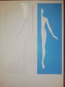 Трафарет - шаблон для прорисовки силуэта А4 (29 х 10 см)