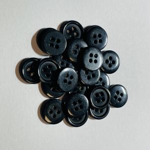 Ґудзики сорочкові 18L діаметр 12мм колір чорний