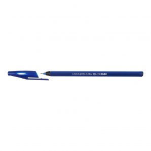 Ручка масляная BUROMAX BM.8362-01, LINEA, 0,5 мм, трехгранный корпус, синие чернила