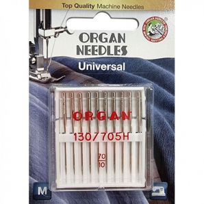 Голки швейні універсальні ORGAN № 70 для побутових швейних машин блістерна упаковка 10 штук