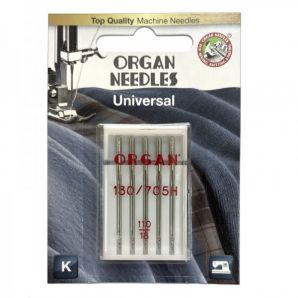 Голки швейні універсальні ORGAN №110 для побутових швейних машин блістерна упаковка 5 штук