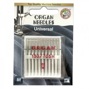 Голки швейні універсальні ORGAN №100 для побутових швейних машин блістерна упаковка 10 штук