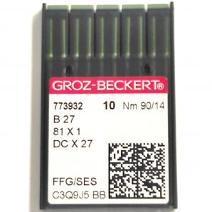 Иглы швейные для промышленных оверлоков Groz-Beckert DCx27, FFG/SES №90