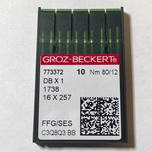 Голки для промислових швейних машин Groz-Beckert DBx1, FFG/SES, №80/12