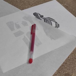 Калька для выкройки с односторонним глянцем в рулоне КО6450Р ширина 64 см длина 50 метров плотность 40 г/м2