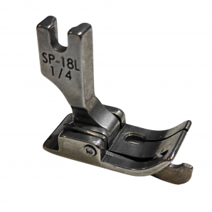Лапка металлическая SP-18 L 1/4 для промышленных швейных машин для отстрочки по левому краю