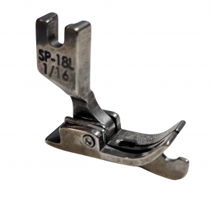 Лапка металлическая SP-18 L 1/16 для промышленных швейных машин для отстрочки по левому краю