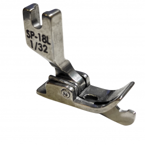 Лапка металлическая SP-18 L 1/32 для промышленных швейных машин для отстрочки по левому краю