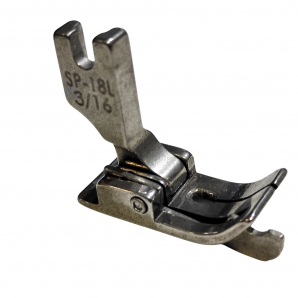 Лапка металлическая SP-18 L 3/16 для промышленных швейных машин для отстрочки по левому краю