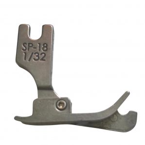 Лапка металлическая SP-18 R 1/32 для промышленных швейных машин для отстрочки по правому краю