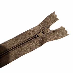 Застежка - молния спиральная пластиковая 14 см для одежды, сумок, чехлов бежевая