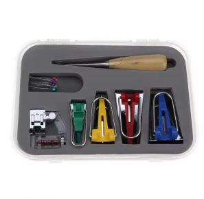 Набор устройств для создания косой бейки (рубильники, шило, лапка для бейки, булавки) CY-BTM-S1