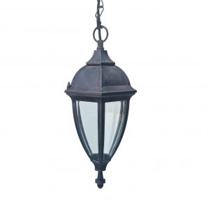 Светильник уличный подвесной Lusterlicht QMT 1355S California I антич/бронза Е27