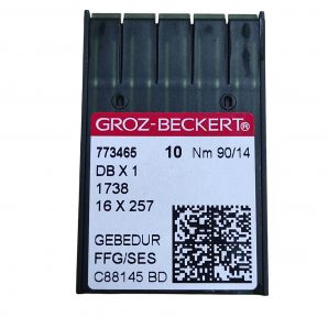 Иглы с тонкой колбой для промышленных швейных машин Groz-Beckert DBx1 FFG/SES Gebedur № 90/14 (7384)