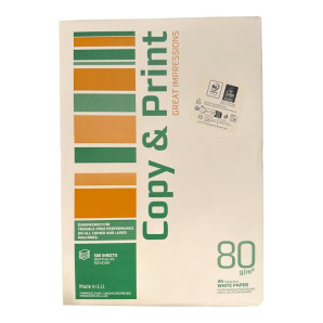Папір COPY & PRINT, А4, клас C, 80г/м2, 500 арк.CP.A4.80.PR (7424)