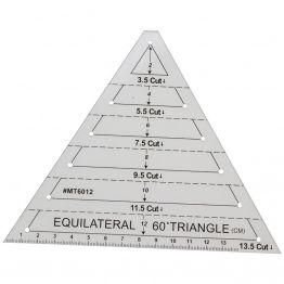 Линейка для пэчворка и квилтинга "Треугольник" 60 градусов (акрил 3мм)