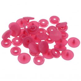 Кнопка пластиковая 12мм темно-розовая (09) 50шт