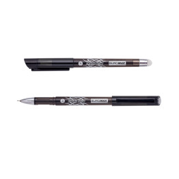 Ручка гелева "Пиши-Стирай" ERASE SLIM, 0.5 мм, чорні чорнила BM.8300-02 (6307)