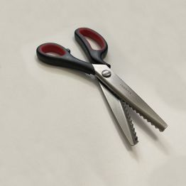 Ножиці швейні для тканини "Зіг-заг" 23см (9") TIGERTEX прогумовані ручки