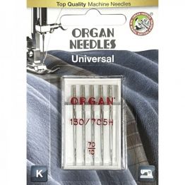 Голки швейні універсальні ORGAN №70 для побутових швейних машин блістерна упаковка 5 штук
