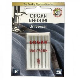 Голки швейні універсальні ORGAN №100 для побутових швейних машин блістерна упаковка 5 штук