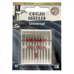 Голки швейні універсальні ORGAN №80 для побутових швейних машин блістерна упаковка 10 штук