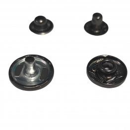 Кнопки металлические швейные галантерейные Альфа 50шт, 15мм для одежды и других изделий цвет оксид