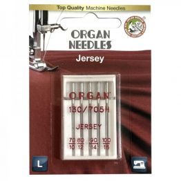 Иглы швейные вязаных и трикотажных тканей ORGAN Jersey №70/80/90/100 бытовых швейных машин упаковка 5 штук
