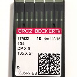Иглы для промышленных швейных машин Groz-Beckert DPx5, R, №110