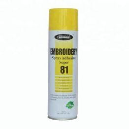 Клей - спрей Embroidery Spray Adhesive Super 81 для временной фиксации деталей во время шитья и вышивки 550 мл