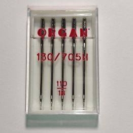 Голки швейні універсальні ORGAN №110 пластиковий бокс 5 штук для побутових швейних машин